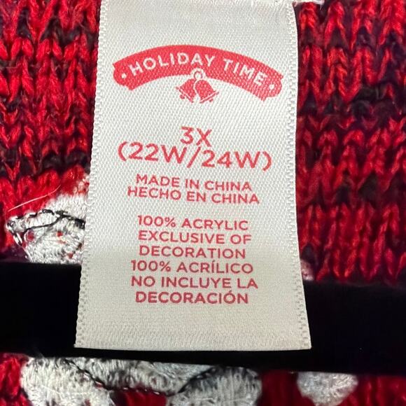 Ugly Christmas Sweater Vest French Bulldog The Cat Did It Plus Size 22W/24W - Picture 5 of 7